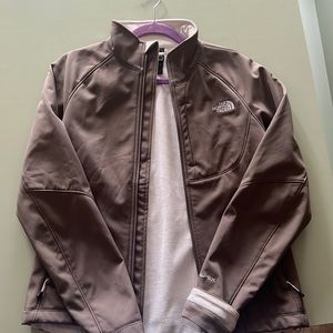 Taupe north face jacket